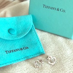 EUC| Tiffany & Co Elsa Peretti Open-Heart earrings